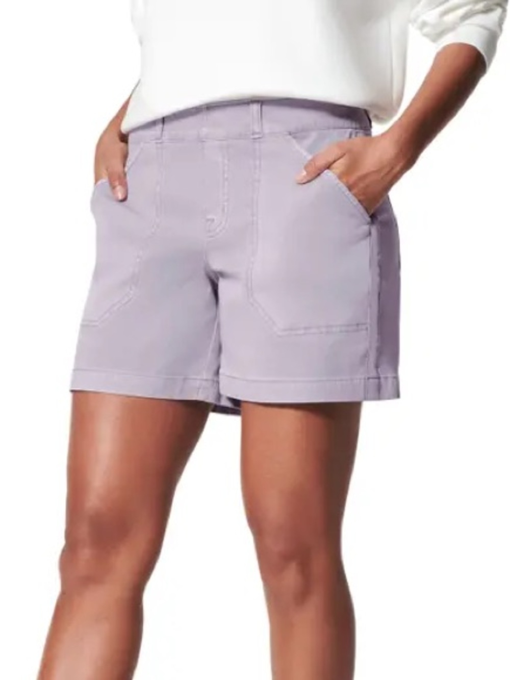 Spanx Stretch Twill 6" Shorts Style No. 20358R Size Medium Casual sk13